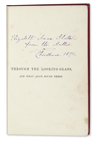 (CHILDRENS LITERATURE.) CARROLL, LEWIS [Dodgson, Charles Lutwidge]. Alices Adventures in Wonderland * Through the Looking-Glass.